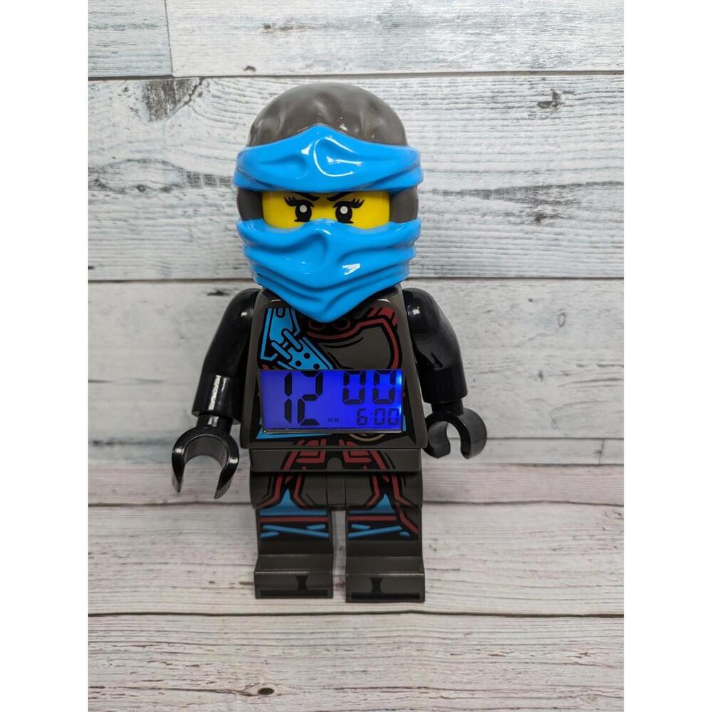 ClicTime Lego Ninjago Nya Alarm Clock 9" Tall Tested & Working Extremely Rare!